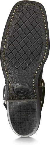 Miniatura 5 de Frye Arnés 8R Botas para mujer hechas de cuero italiano lavado y engrasado con construcción Goodyear Welt, suela de goma y tacón de cuero apilado