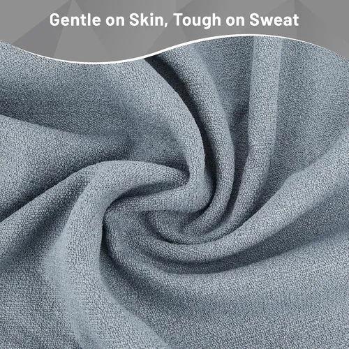 Miniatura 5 de Toalla de yoga antideslizante con puntos de agarre, toalla de microfibra absorbente del sudor para yoga, pilates, bikram y fitness, 72 x 24
