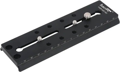 Miniatura 2 de Haoge Placa de liberación rápida deslizante larga de conexión rápida de 6.299 in para Manfrotto MVH500AH MVH500A MVH502AH MVH502A 501HDV 503HDV