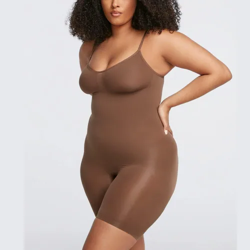 Miniatura 5 de materasu Faja moldeadora ajustable sin costuras para mujer, control de abdomen, busto completo, moldeador de cuerpo, levantador de glúteos, muslo