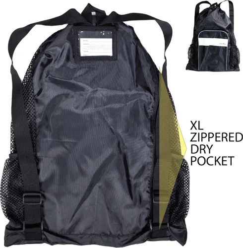 Miniatura 4 de Athletico - Bolsa de malla para piscina, con compartimentos para contenidos húmedos y secos ideal para natación, playa, campamento y más.