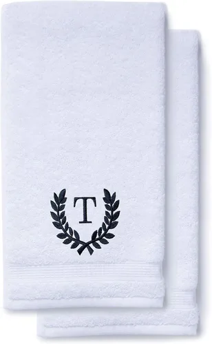 Miniatura 64 de Toallas de mano decorativas y con monograma para baño, cocina, maquillaje Regalo personalizado para boda-nupcial Toalla turca de lujo