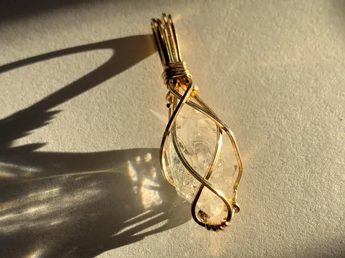 Miniatura 17 de 66 necklace pendant gemstones choose from moldavite, citrine, or herkimer diamond