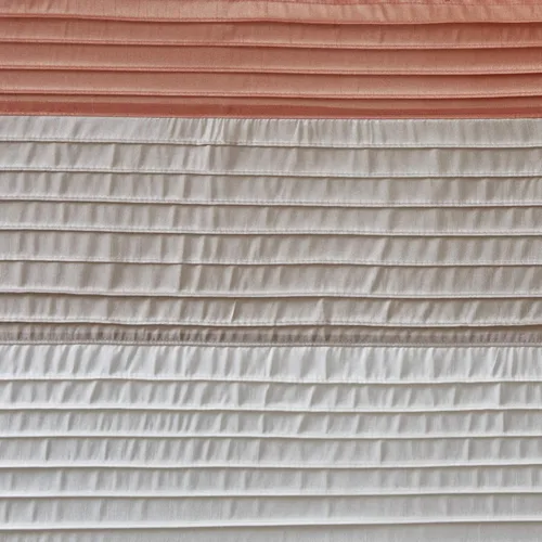 Miniatura 5 de Madison Park Amherst Cortina de ducha para baño de seda sintética, con diseño a rayas, moderna, cortinas de baño de microfibra, 72x72 pulgadas, coral