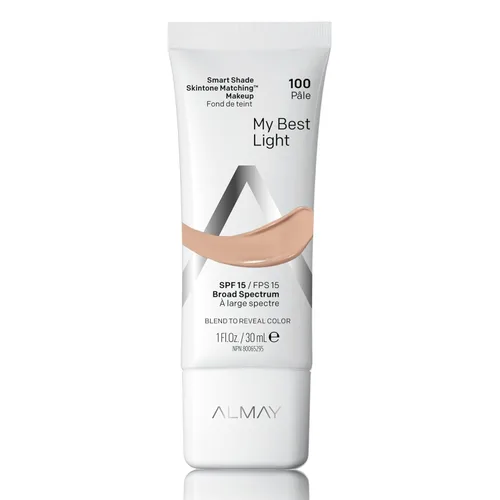 Miniatura 11 de Almay Skintone Matching Foundation, Base Smart Shade para el rostro con SPF 15, Hipoalergénico, Sin aceite, Probado por dermatólogos, 300 Straight