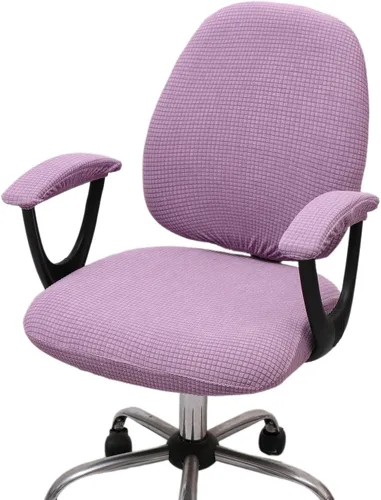 Miniatura 11 de Melaluxe Funda para silla de oficina con fundas para reposabrazos, funda elástica universal para silla de escritorio, fundas para silla