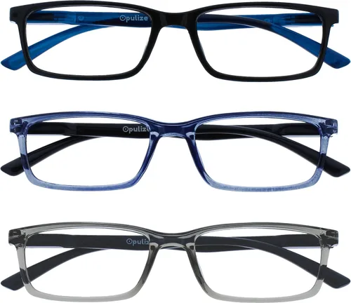 Miniatura 23 de OPULIZE SEE Gafas de Lectura con Bloqueo de Luz Azul para Mujeres y Hombres, Marco Estrecho, Bisagras de Resorte, Gafas para Computadora