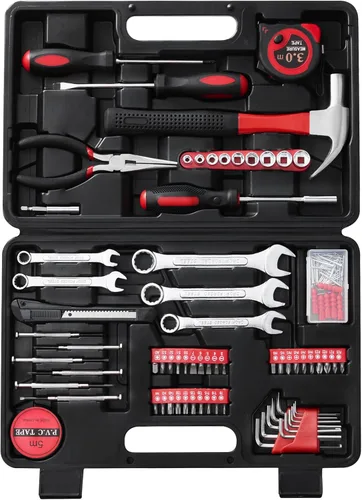 Kit de herramientas para el hogar de 146 piezas, perfecto para reparación del hogar, mantenimiento de automóviles, proyectos de bricolaje, juego