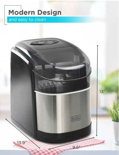 Miniatura 4 de BLACK+DECKER Máquina de hielo de capacidad de 26 lb