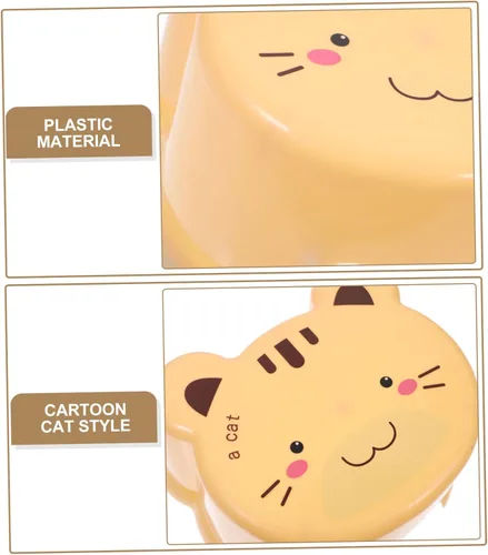 Miniatura 6 de Taburete de plástico de dibujos animados Taburete portátil Silla ' Paso s pie s pequeño baño paso sentado pequeños escalones s para baño