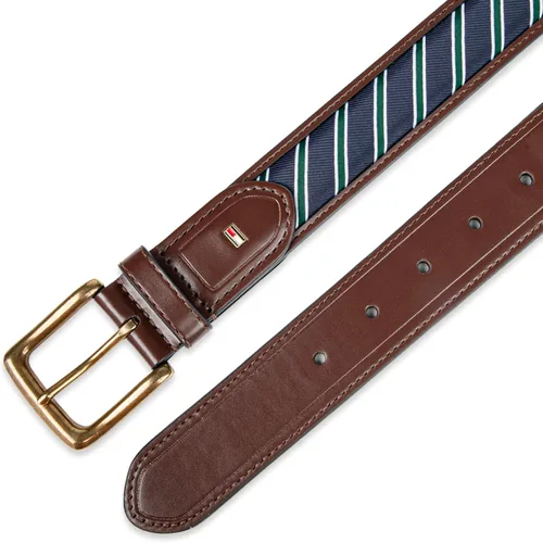 Miniatura 38 de Tommy Hilfiger Men's Fabric Inlay Casual Belt with Classic Harness Buckle