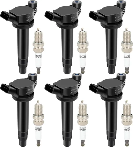 Miniatura 3 de Bobinas de la bobina de ignición y bujías UF506 del iridio para Toyota Solara Sienna 2004-2008 3.3L V6