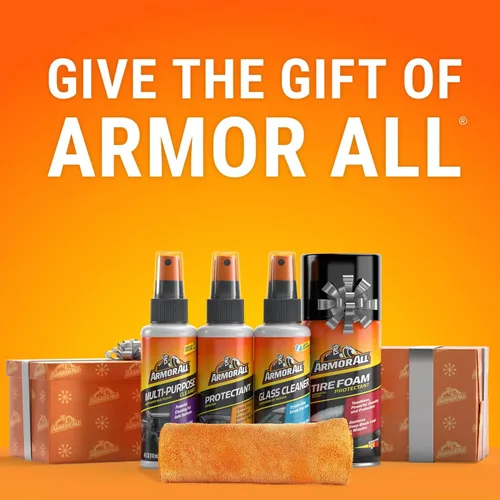Miniatura 8 de Armor All Kit completo de cuidado del automóvil de 5 piezas, limpiador de interiores y exteriores todo en uno, espuma de neumáticos, spray de vidrio