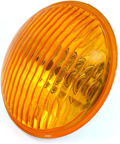 4into1 5.75 "5 3/4 pulgadas halógeno H4 redondo ámbar faro cristal 60/55 bajo/alto haz retro stock motocicleta vintage Cafe Racer Bobber Chopper