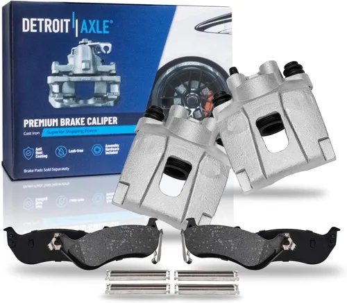 Miniatura 27 de Detroit Axle - Kit de freno delantero para Ford 2000-2005 Excursion 1999-2004 F-250 F-350 Super Duty Pinza de freno de disco con soporte Pastillas