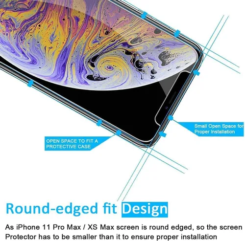 Miniatura 3 de NEW'C Paquete de 3 protectores de pantalla de privacidad para iPhone Air/iPhone 17 Air (6.5 pulgadas), película de vidrio templado antiespía
