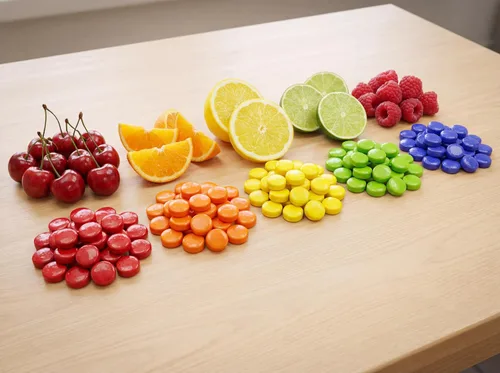 Miniatura 6 de Sour Candy Bites Limón, Limón, Naranja, Azul Frambuesa y Cereza, 1 libra intensamente ácida, bolsa masticable dulce fresca a granel para compartir