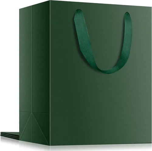 Miniatura 8 de EUSOAR Bolsas de papel de estraza grandes de 9.8 x 5.1 x 12.6 pulgadas a granel, bolsas resistentes para recuerdos de fiesta, cumpleaños, bodas