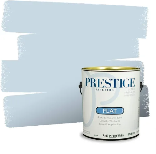 Miniatura 1389 de Pintura Exterior + imprimación PRESTIGE, todo-en-uno, 1 galón, acabado mate, color comparable al Valspar* Royal Gray* VS151-Gris real