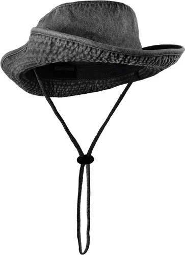 Miniatura 14 de Sombreros de ala ancha para senderismo, pesca, safari, Boonie, 100% algodón, protección solar UV, para hombres y mujeres, actividades al aire libre