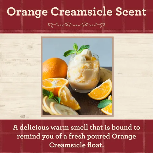 Miniatura 2 de Our Own Candle Company, Orange Creamsicle - Vela perfumada en tarro de masón, 100 horas de tiempo de combustión, 13 onzas