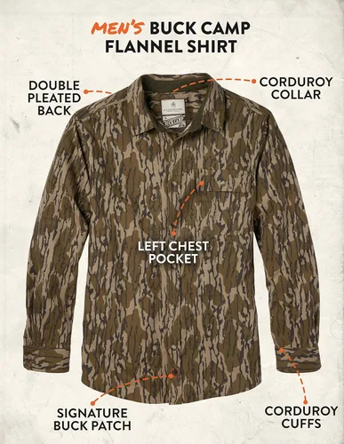 Miniatura 5 de Legendary Whitetails, Buck Camp - Camisa de franela para hombre