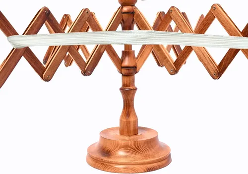 Miniatura 3 de Brainmart Swift - Hilo de madera para mesa de madera de haya y tejer, accesorio de artesanía para bobinado de hilo, hecho a mano de madera de haya
