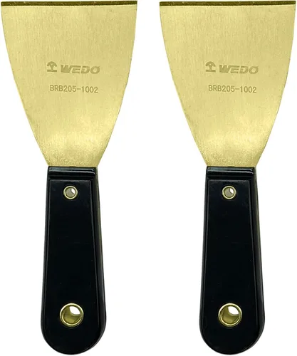 Miniatura 10 de WEDO Cuchillo de masilla de latón de 1-1/4 pulgadas, raspador de pintura, cuchillo de espiga, raspador de papel tapiz, herramienta de pintores