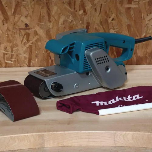 Miniatura 6 de MAKITA Lijadora de correa de 3 x 24 pulgadas, sin polvo, modelo 9924DB, azul