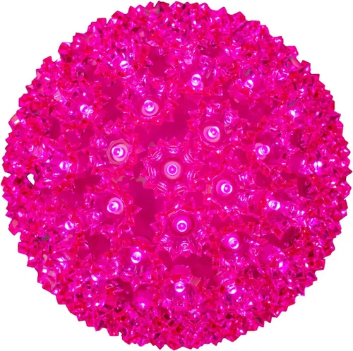 Miniatura 20 de Novelty Lights - Esfera de estrella de luz LED de 6 pulgadas con 50 luces, 100% verdadero parpadeo blanco cálido, bola de ornamento, cable