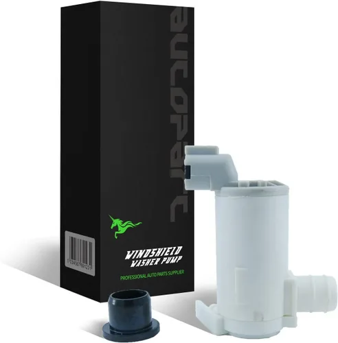 Miniatura 10 de 1 motor de bomba de líquido para limpiaparabrisas delantero/trasero de 12 V con kit de repuesto de arandela de goma compatible con modelos 07-11 CRV