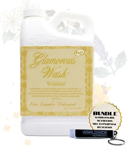 Miniatura 15 de Worldwide Nutrition Paquete Compatible con Tyler Glamorous Wash Diva Detergente Líquido para la Ropa - Lavable a Mano y a Máquina Detergente