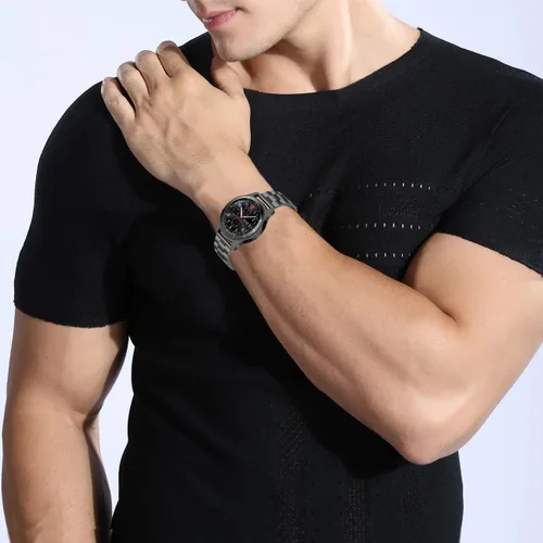 Miniatura 7 de Juntan Correa de reloj compatible con Samsung Galaxy Watch de 1.811 in Galaxy Watch 3 de 1.772 in Gear S3 Frontier Classic de acero inoxidable