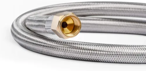 Miniatura 5 de GasSaf Regulador de Propano de 3 Pies con Manguera, Reguladores de Gas Propano de Acero Inoxidable Trenzado y Medidores Adecuados para la Mayoría