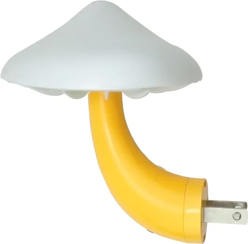 Miniatura 6 de iBetterLife [50 paquetes] Sensor LED de hongos luz nocturna enchufable de pared linda luz nocturna de hongos lámpara de dormitorio de ensueño