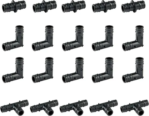 Miniatura 8 de Paquete de 100 accesorios F1960 PEX-A de 1/2 pulgada, anillos de expansión, fundas para tuberías y accesorios de latón o poliéster F1960