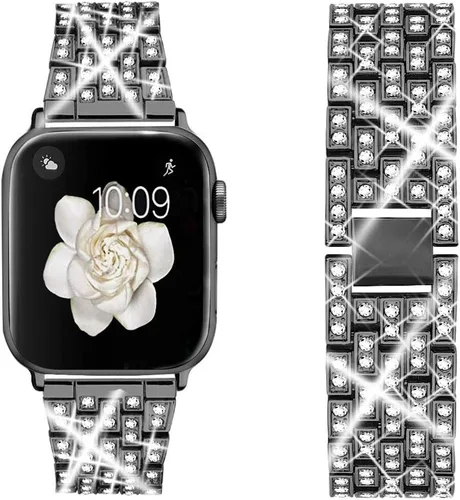Dsytom Bing Bands - Compatible con Apple Watch Band de 38mm 40mm 41mm 42mm 44mm 45mm 46mm 49mm, correa de joyería de repuesto para iWatch Series