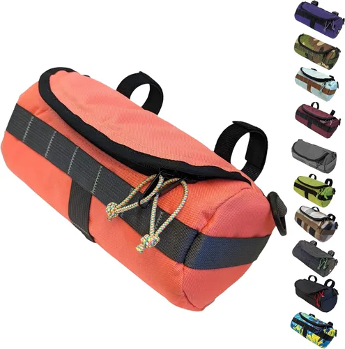 Bolsa para manillar (Bikeday Cake) | Capacidad de 2 litros | Amplia bolsa para bicicleta con 2 correas de hebilla extra largas y 1 correa de gancho