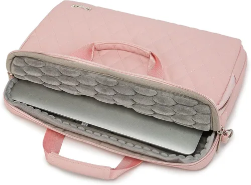 Miniatura 2 de inmac - Bolsa de hombro acolchada para laptop de 360 grados, para LG Gram de 16 pulgadas y 15.6 a 16 pulgadas (rosa)