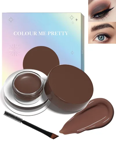 Miniatura 10 de Olla delineador de ojos de gel mate impermeable, gel de cejas color crema de larga duración, pigmentos de alta intensidad a prueba de manchas