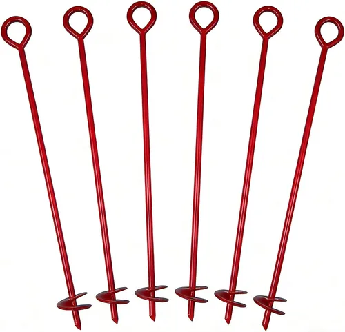 Miniatura 6 de MTB Supply 1 Pack Anclaje de Suelo de 15 Pulgadas con Broca de 3 Pulgadas de Hélice, Varilla de 12mm, Anclaje de Suelo de Alta Resistencia
