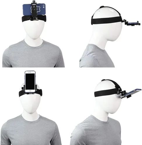 Miniatura 8 de Pellking POV/Vlog - Kit de montaje para correa de cabeza para teléfono inteligente, compatible con teléfonos inteligentes iPhone Samsung, Hero 9, 8