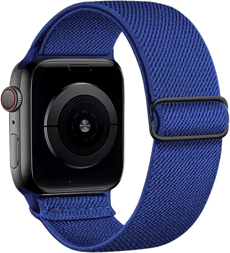 Miniatura 13 de Correa elástica de nailon compatible con Apple Watch Series 11, 10, 9, 8, 7, 1.811 in, 1.772 in, 1.654 in, 1.614 in, Ultra 3, 2, 1.929 in, Series 6