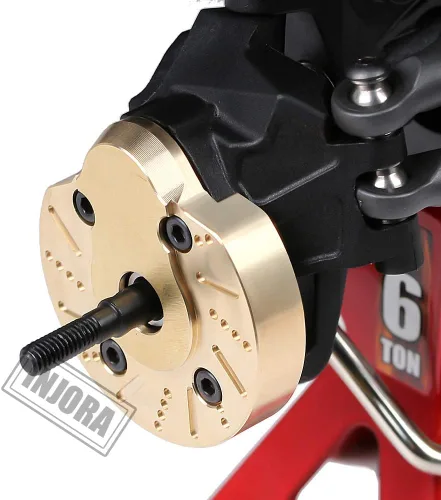 Miniatura 5 de INJORA AXI03007 - Tapa de dirección para nudillos de latón para 1:10 RC Crawler AXAIL SCX10 III AXI03007 y Capra 1.9 UTB AXI03004, 2