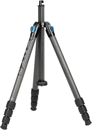Miniatura 2 de SIRUI ST-124 Trípode de fibra de carbono con columna central triangular, impermeable, trípode de viaje para cámaras, 4 secciones, 62.2 pulgadas