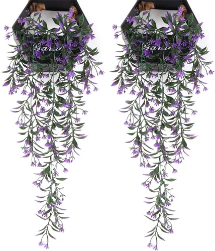 Miniatura 23 de Flores artificiales de plástico para el aliento del bebé, gypsophila falsa para interiores y exteriores, corona de niña, ramo de novia, hogar