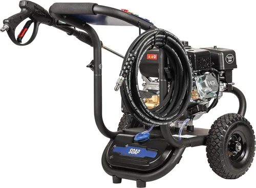 Miniatura 10 de Westinghouse WPX3600 - Lavadora a presión a gas, 3600 PSI y 2.7 GPM máx., tanque de jabón a bordo, pistola de pulverización y varilla, juego de 5