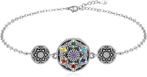 Red Cardinal Bracelet Flamingo Turtle Bracelet Cat Dog Paw Print Bracelets for Women Sterling Silver Cute Animal Jewelry Gifts Friendship Mothers