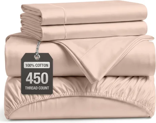 Miniatura 30 de LANE LINEN - Sábanas tamaño Split King para cama ajustable, 450 hilos, 100% algodón, 2 sábanas bajeras individuales XL, con bolsillo profundo
