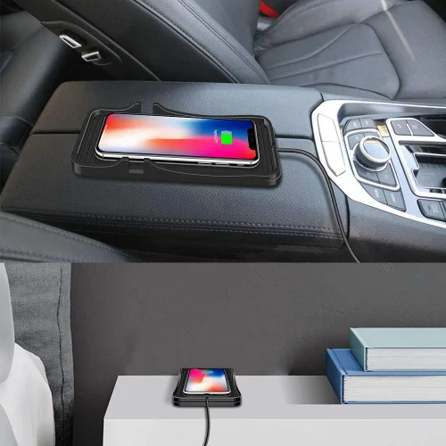 Miniatura 7 de Cargador inalámbrico para coche, almohadilla de carga antideslizante, 15 W, 10 W, 7.5 W, cargador rápido, adaptador de montaje para iPhone 13 12 Pro